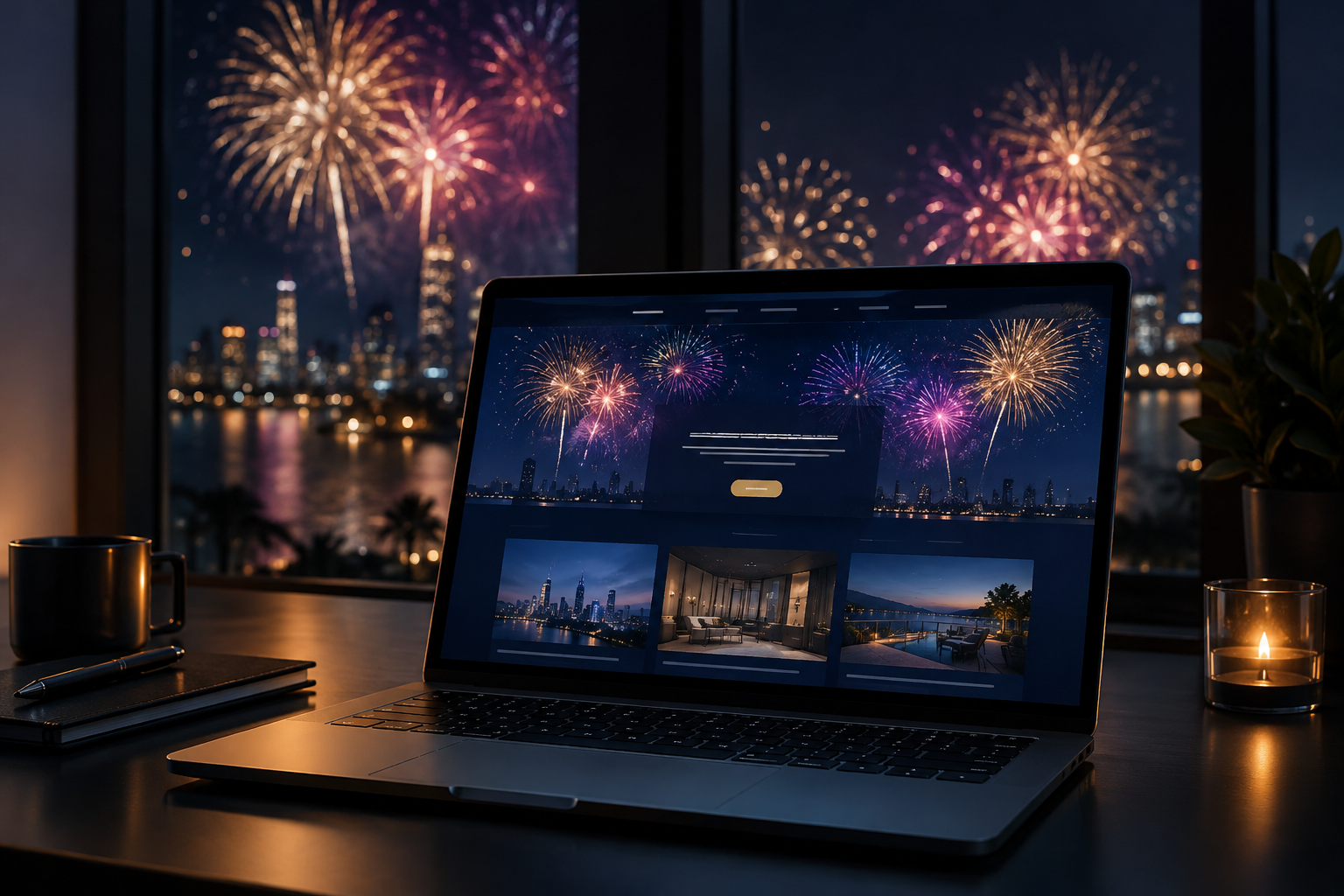 Fireworks website animation
